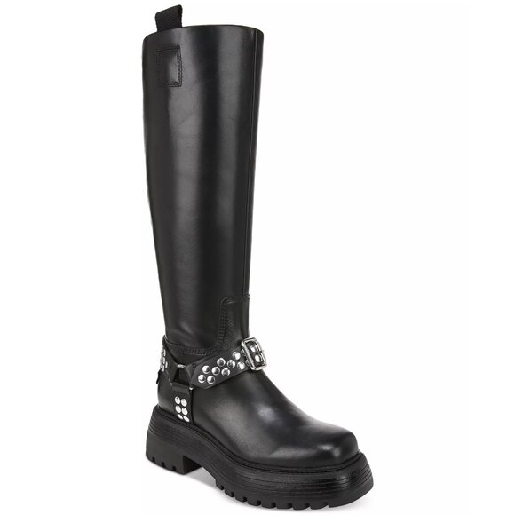 Circus NY By Sam Edelman Shoes - Circus NY By Sam Edelman Womens Hayes Moto Boots Black Leather Size 9.5M NIB